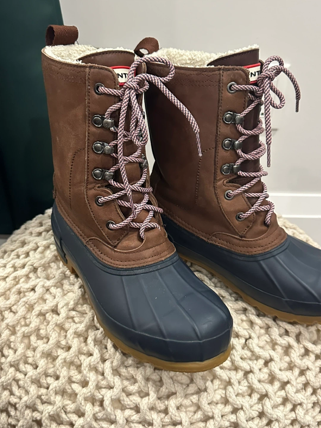 Hunter Women’s Leather Sherpa Boots - photo 3