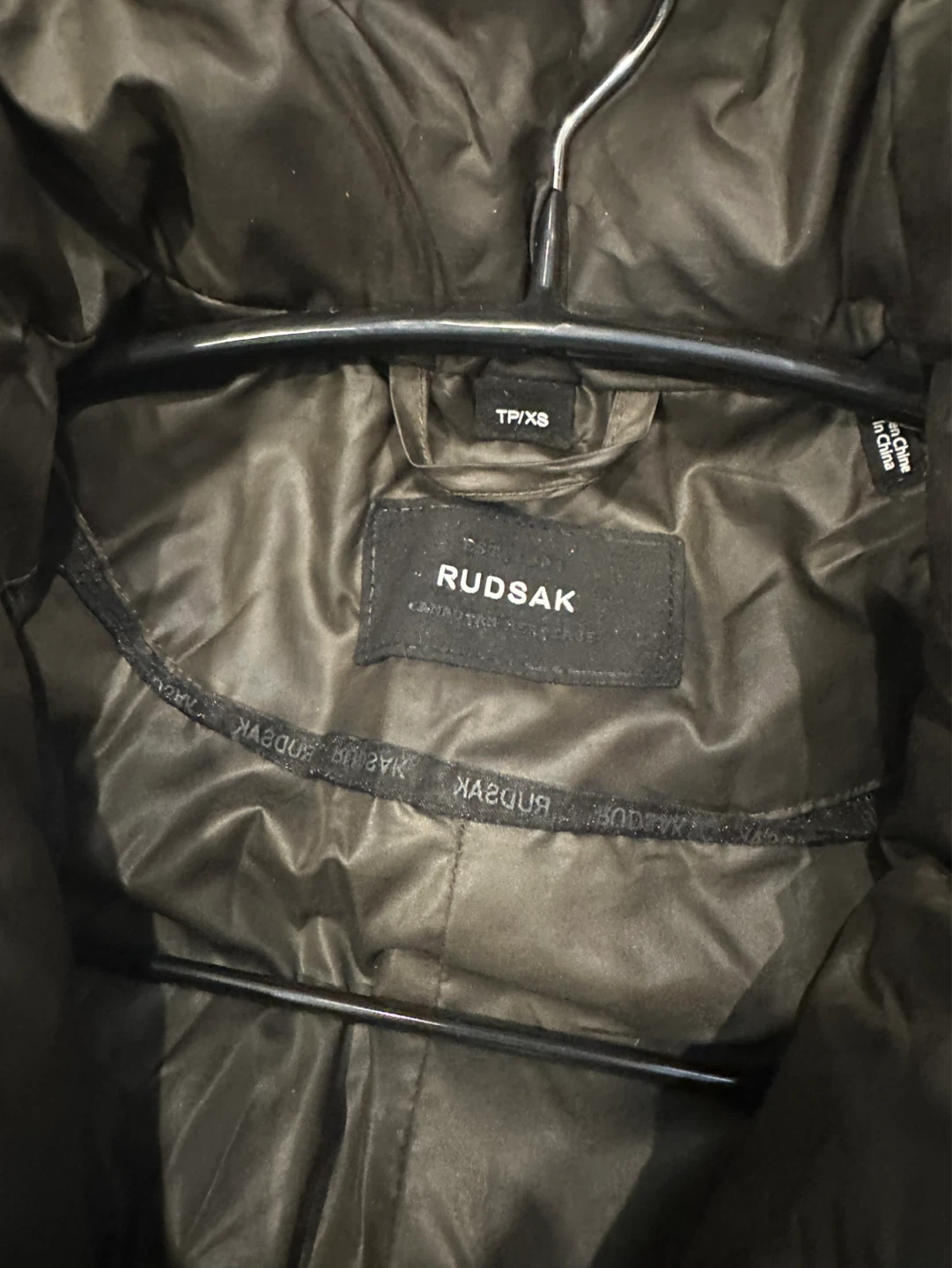 Women’s Olive Rudsak Belted Down Fur Hood - photo 2