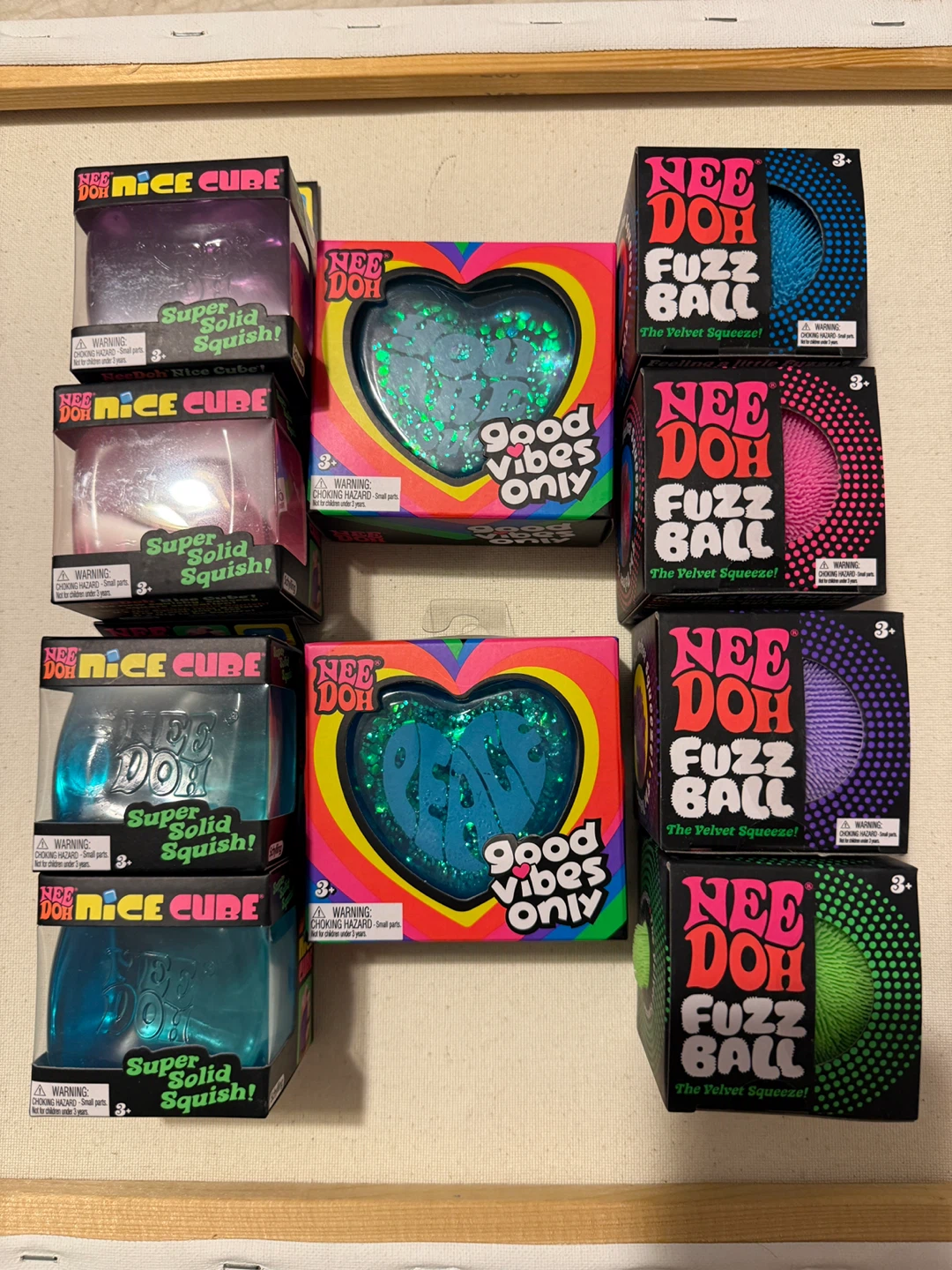 Nee Doh Super Solid, Good Vibes & Fuzz Ball