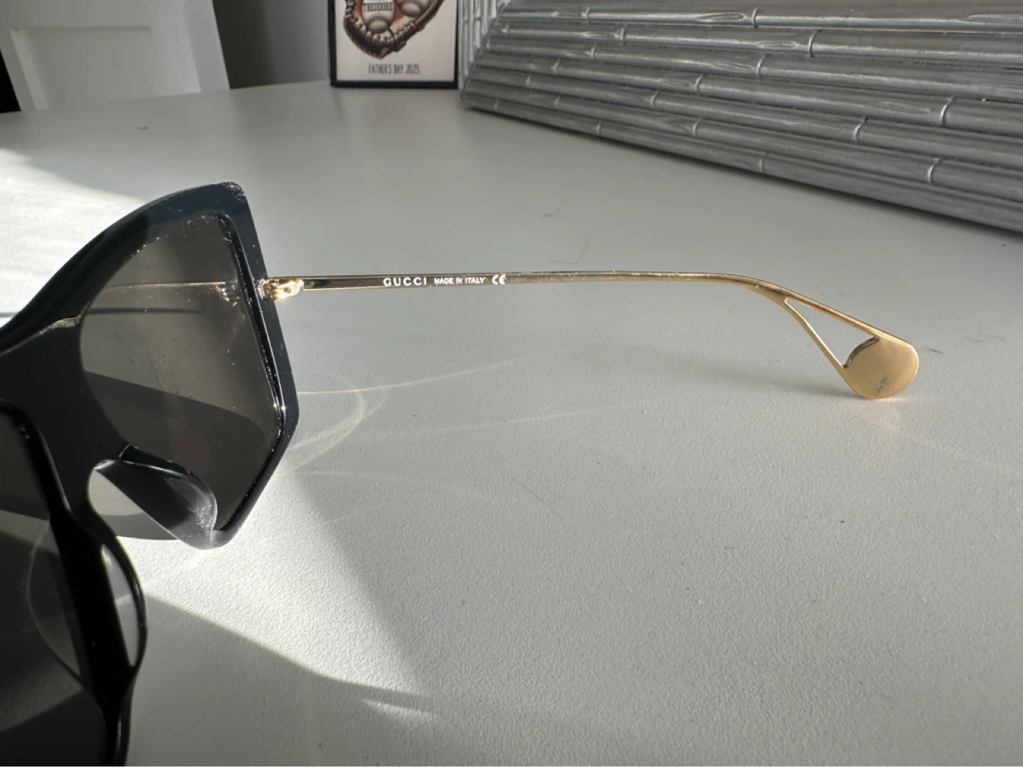 Gucci Black & Gold Oversized Square Sunglasses - photo 3