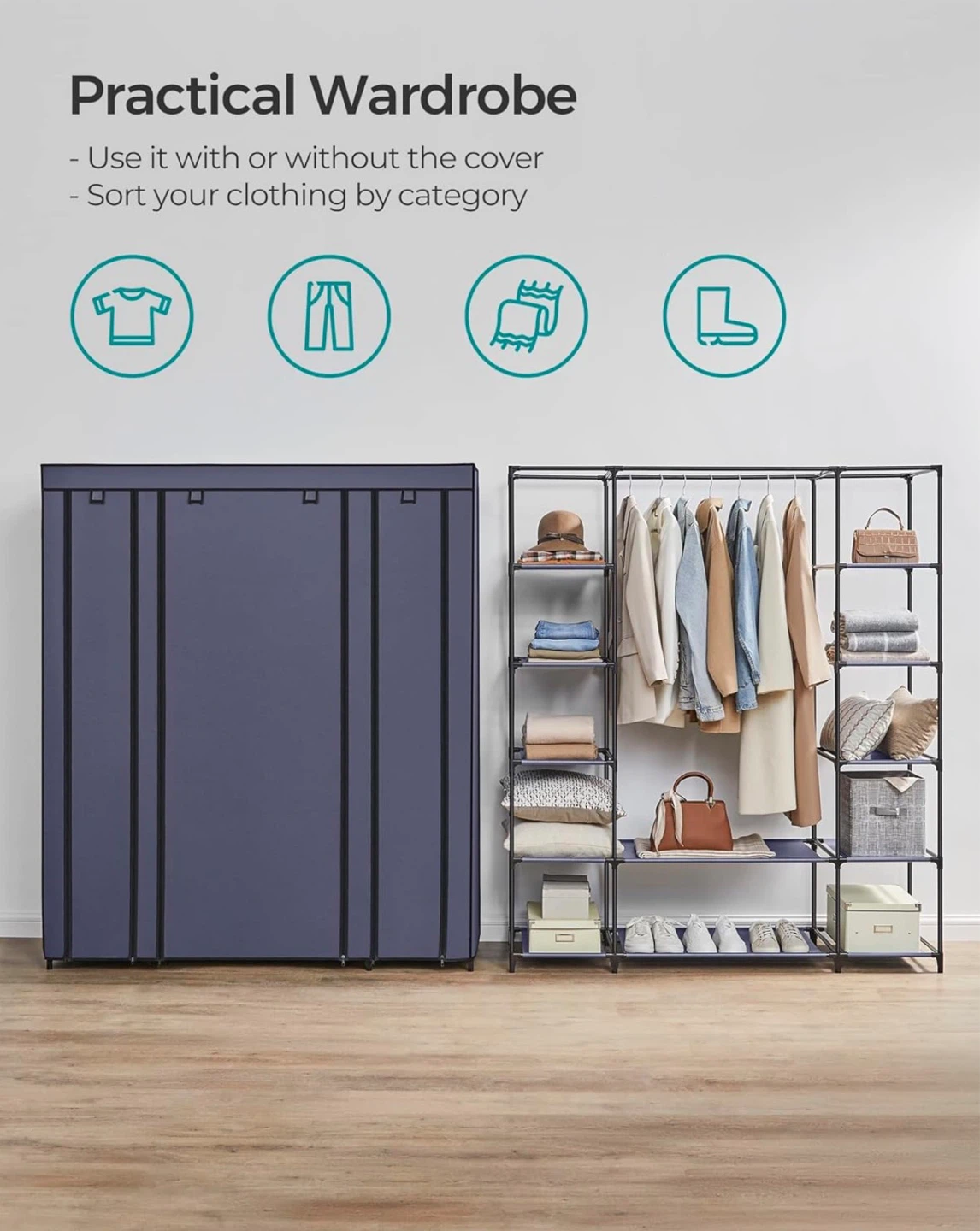Practical Wardrobe Clothes Storage Organizer