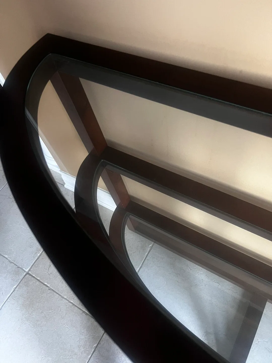 Console Table with Glass Shelves - photo 3