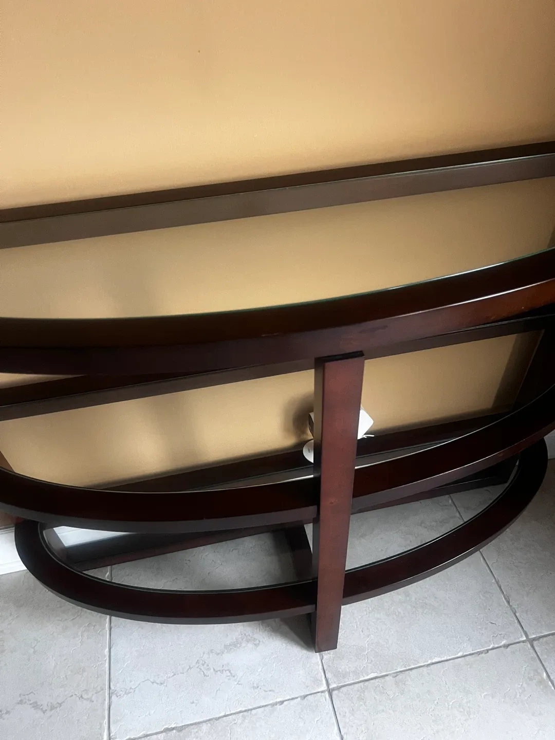 Console Table with Glass Shelves - photo 2