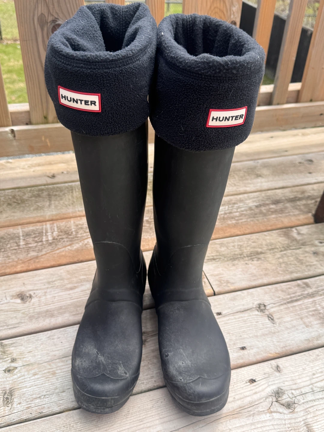 Hunter Tall Black Rubber Rain Boots