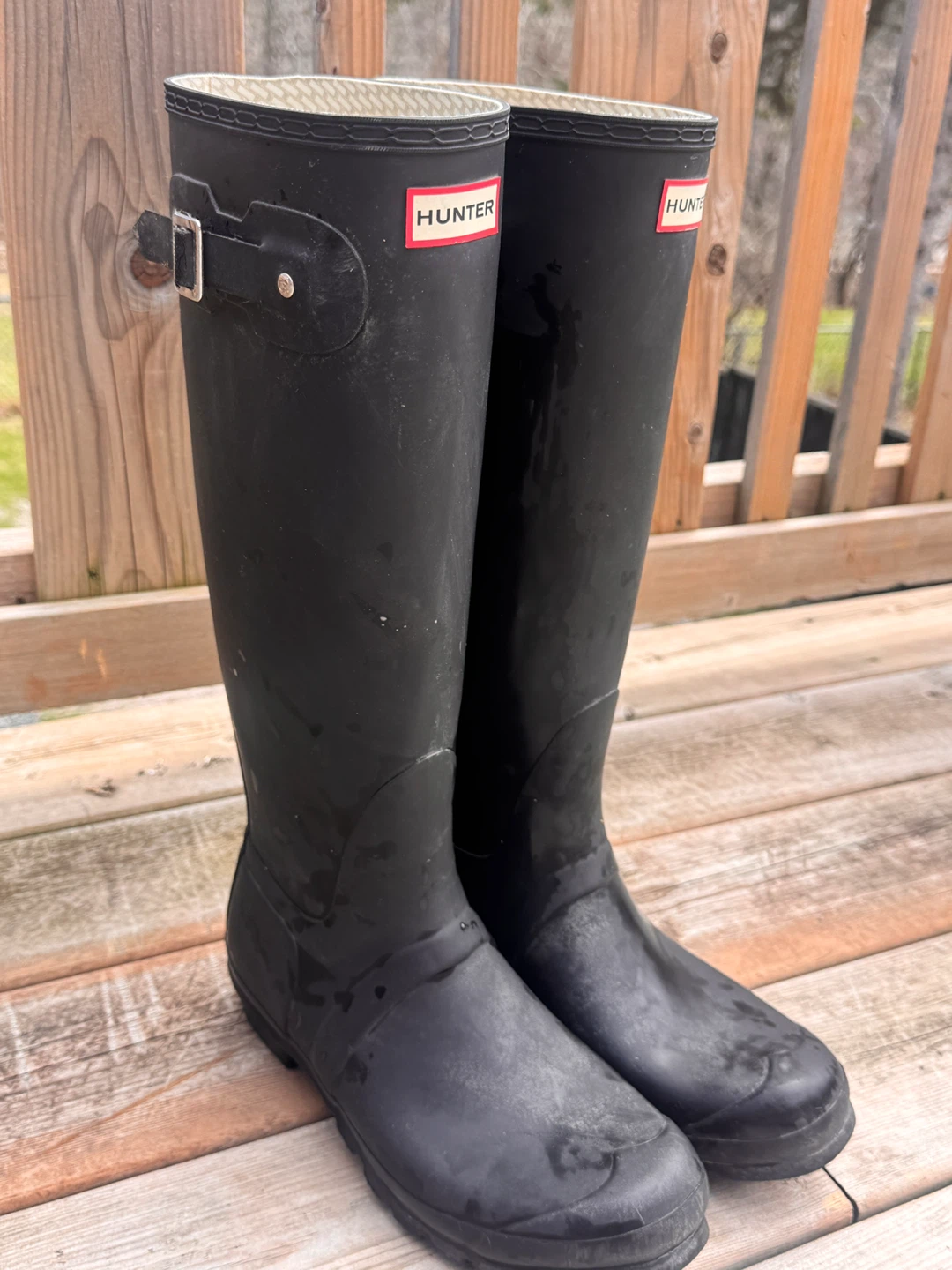 Hunter Tall Black Rubber Rain Boots - photo 4