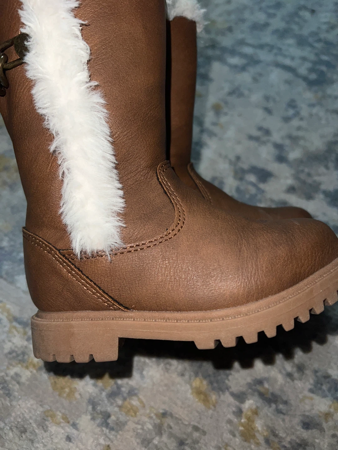 Joe Fresh(size 7) Toddler Girls Brown Fur Lined Boots - photo 4