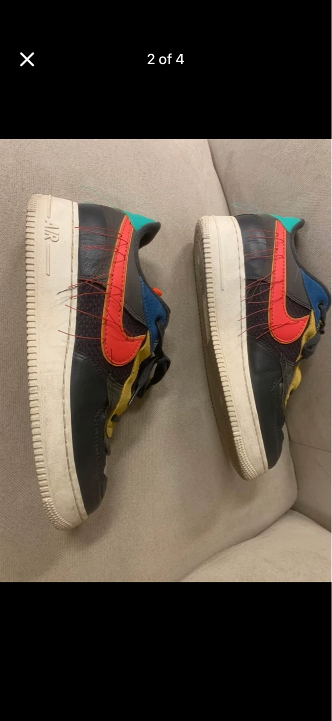 Nike Air Force 1 Shadow "Mismatched" Size 8.5 - photo 2