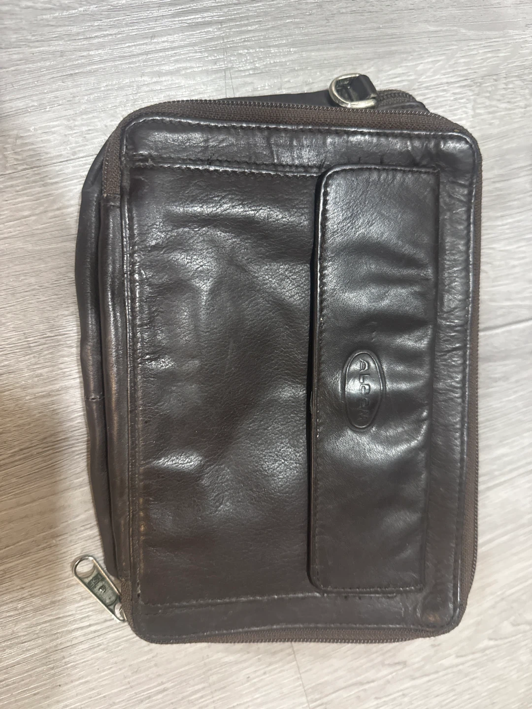 Brown Leather Organizer Pouch