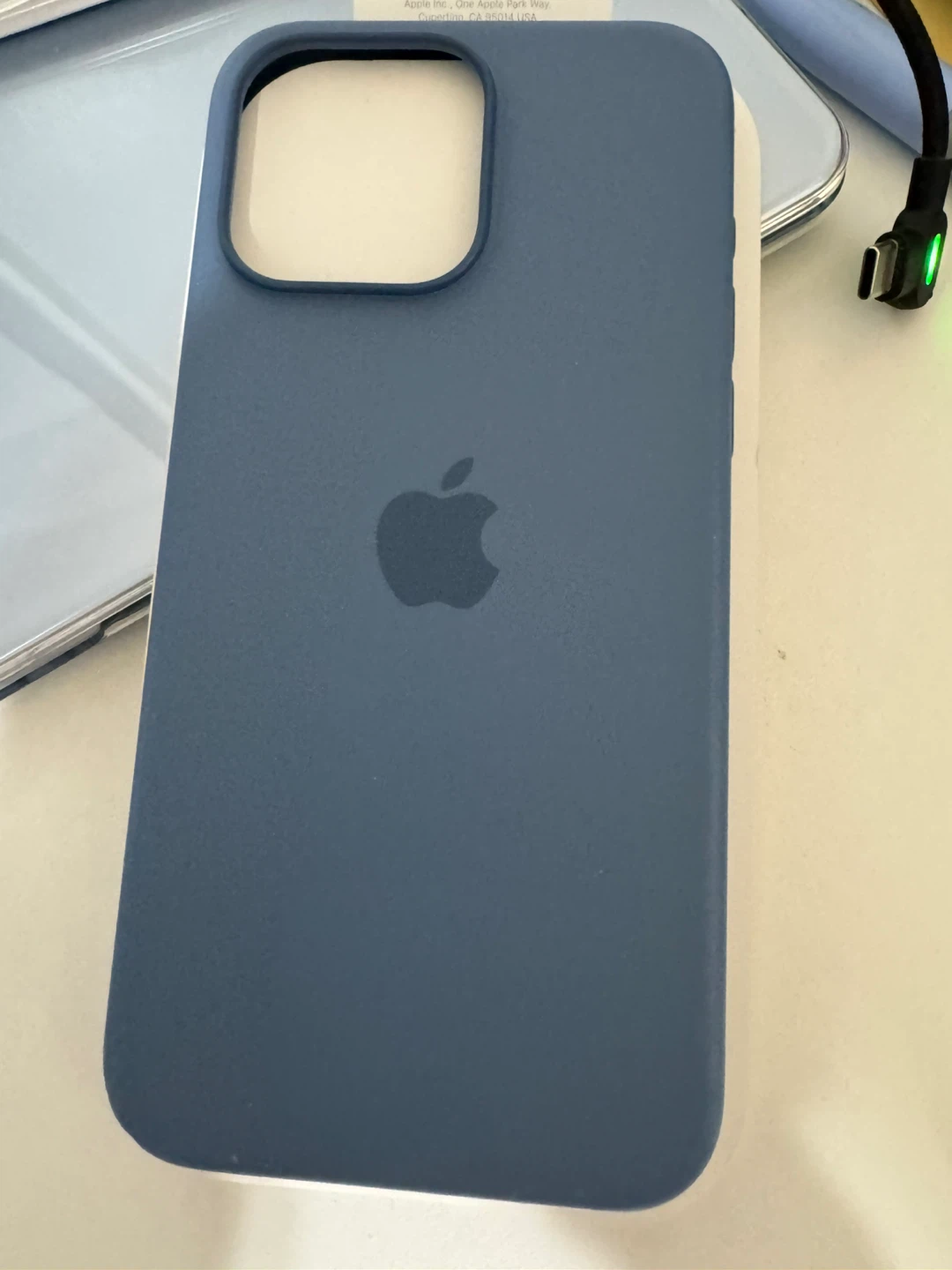 Apple iPhone 15 Pro Max Silicone Case MagSafe Blue - photo 2