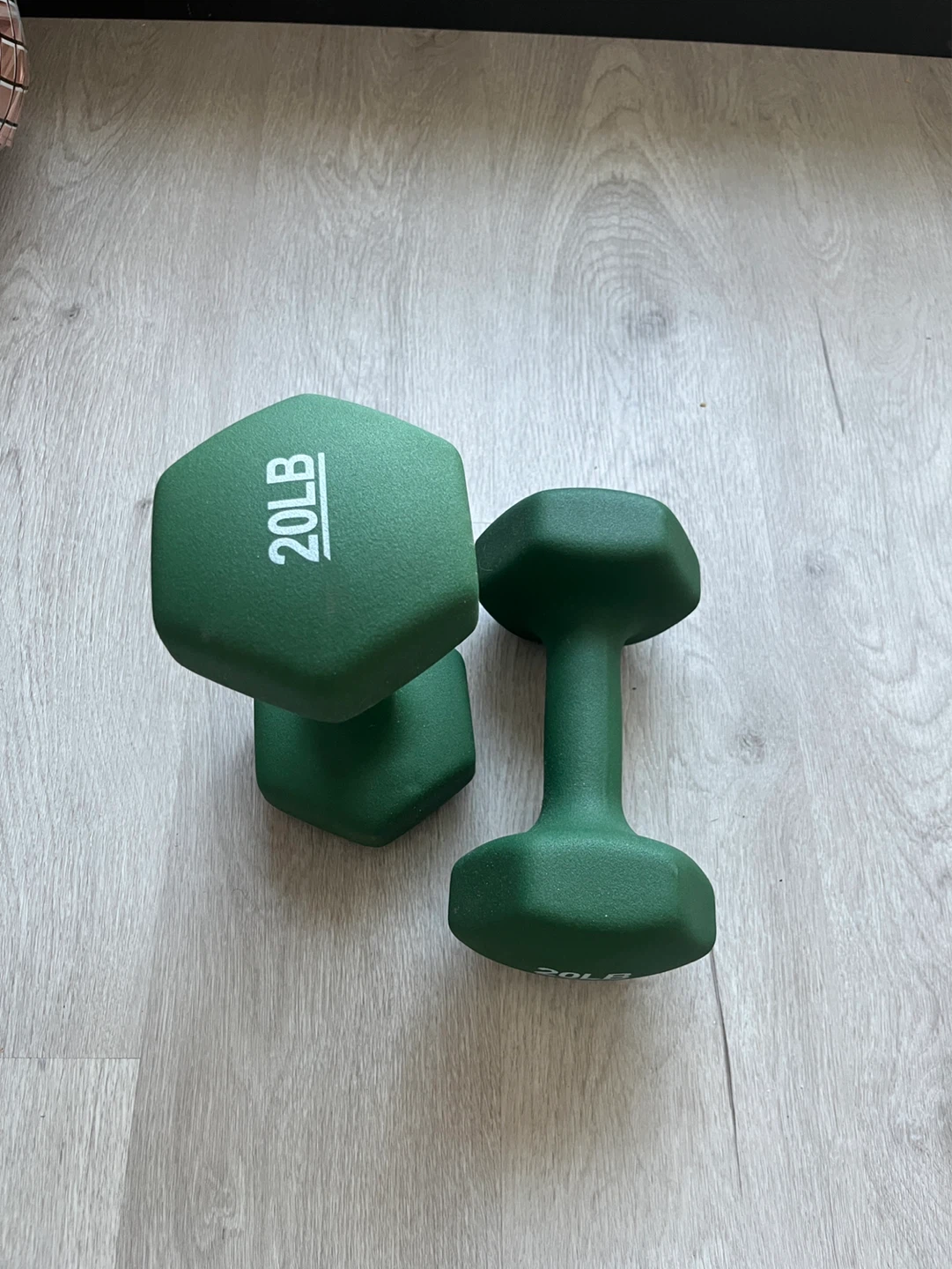 2 x Neoprene 20lb Dumbbells - photo 2
