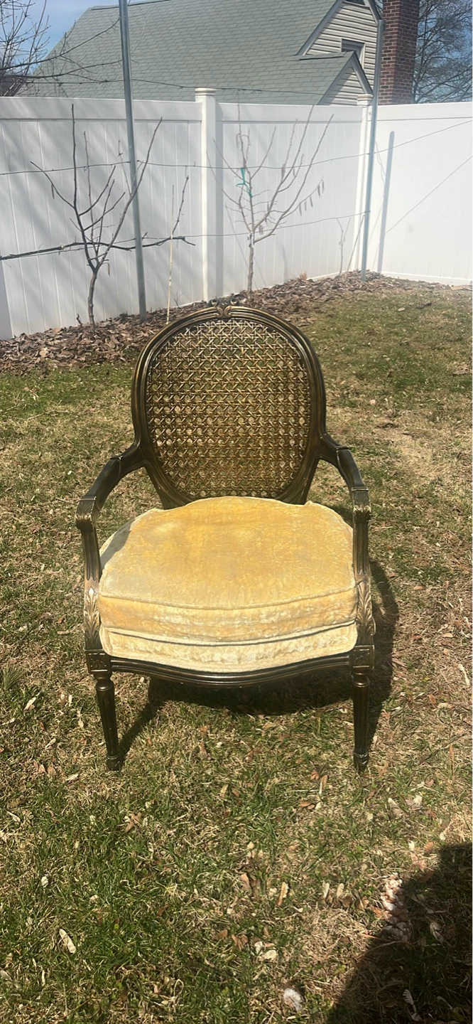 Vintage Cane Back Armchair - photo 3