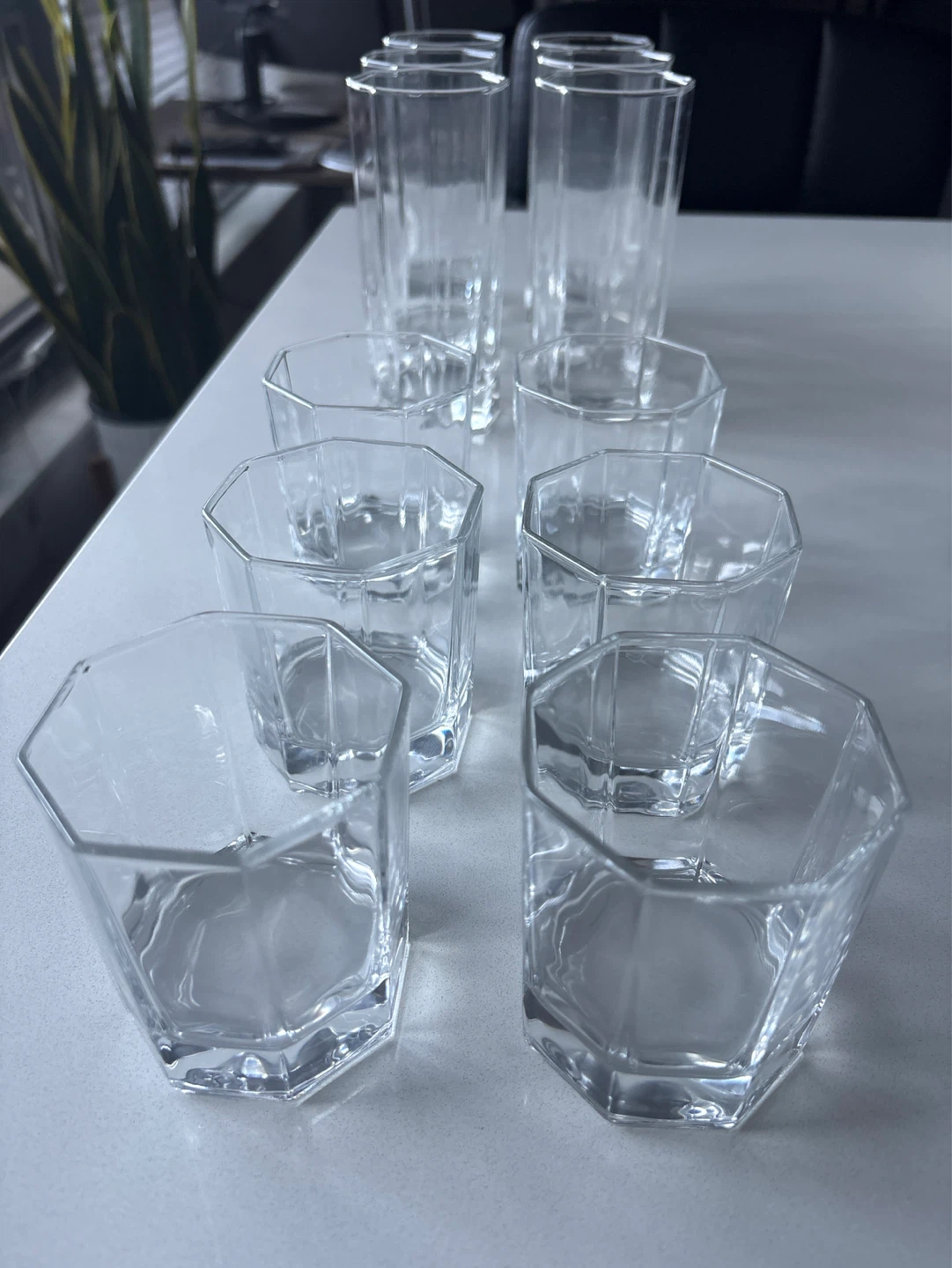 Set of 12 Glasses - 6 Highball, 6 Mid size, 6 small cups - photo 3