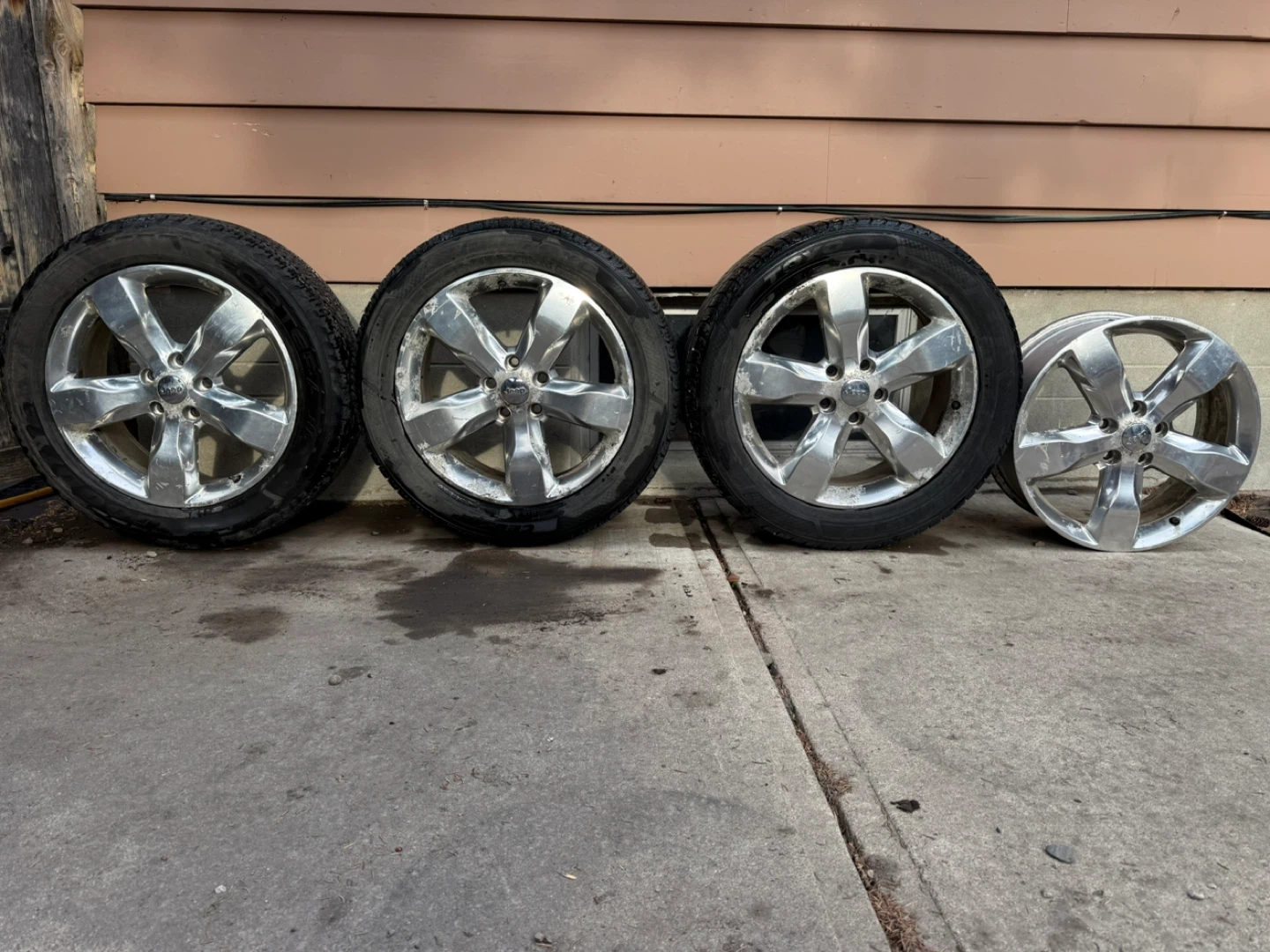 2011-2022 Jeep Grand Cherokee 5-Spoke OEM Alloy Rims 20 inch