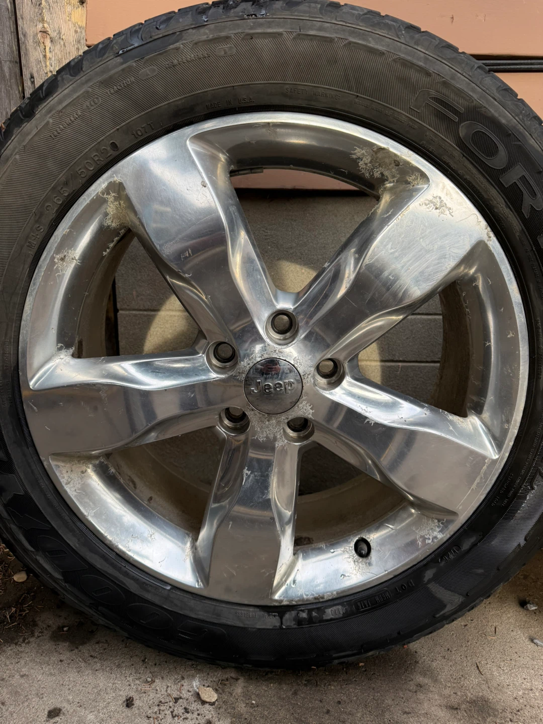2011-2022 Jeep Grand Cherokee 5-Spoke OEM Alloy Rims 20 inch - photo 5