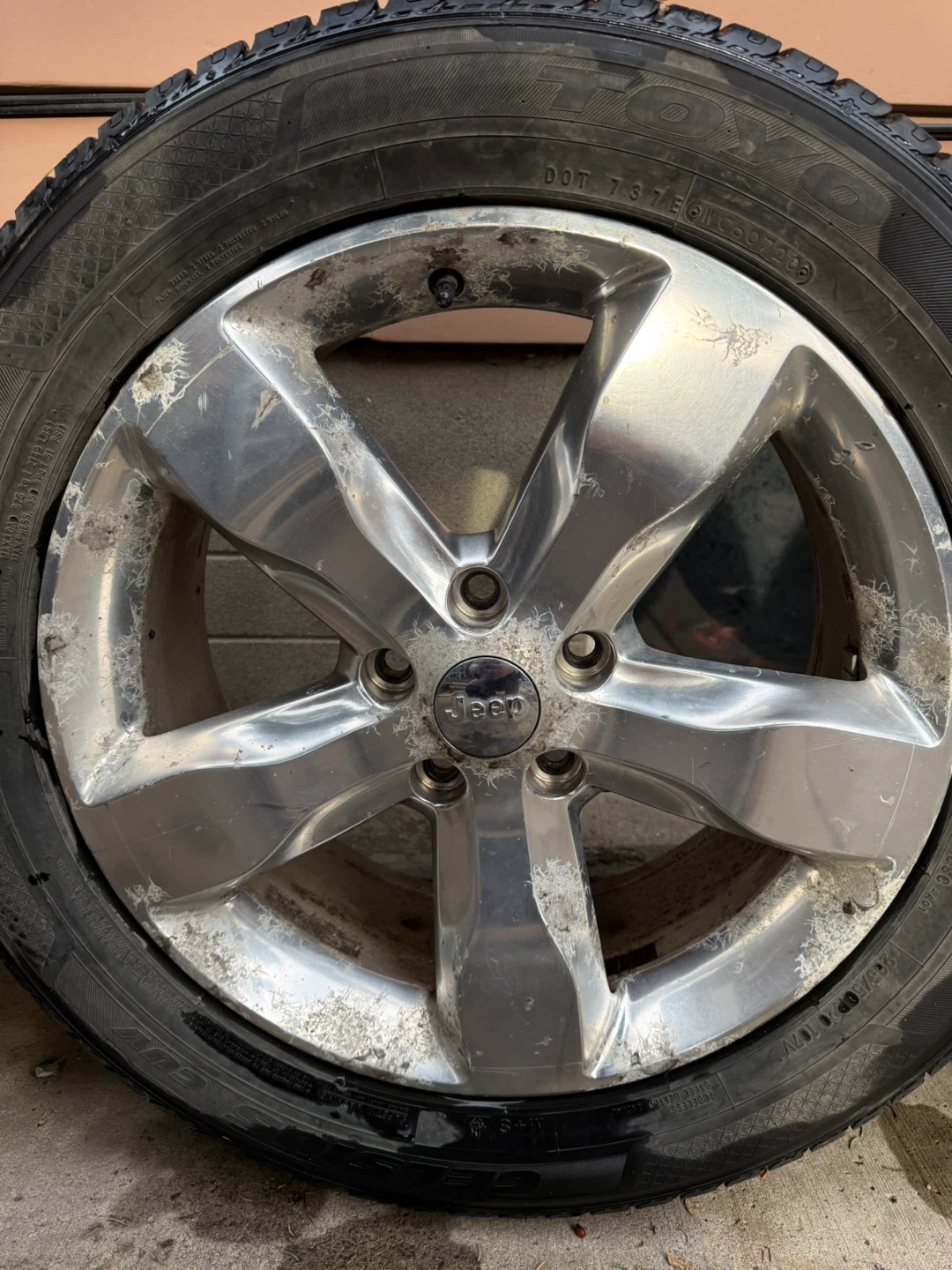 2011-2022 Jeep Grand Cherokee 5-Spoke OEM Alloy Rims 20 inch - photo 4