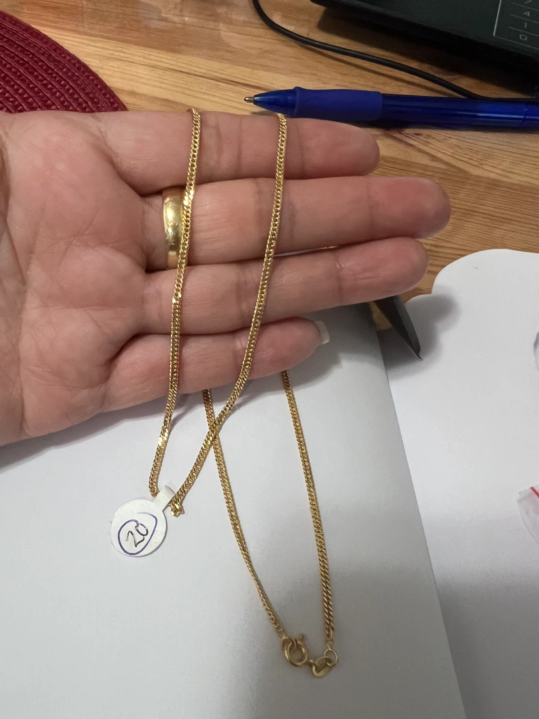 18k saudi Gold Chain Necklace