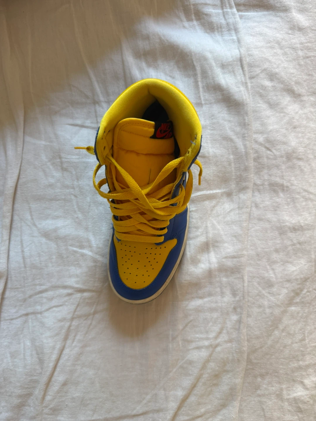 Nike Air Jordan 1 High OG Yellow Blue - photo 4