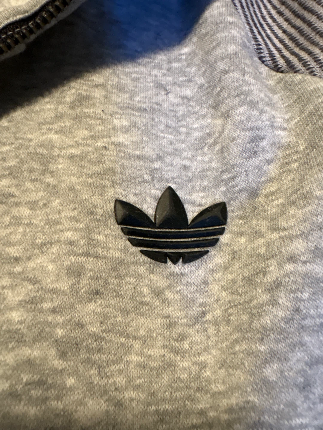 Adidas Half Zip Hoodie Grey Size L - photo 3