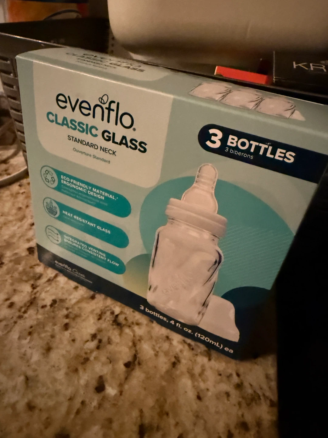 Evenflo Classic Glass Bottles - 3 Count, 4 oz