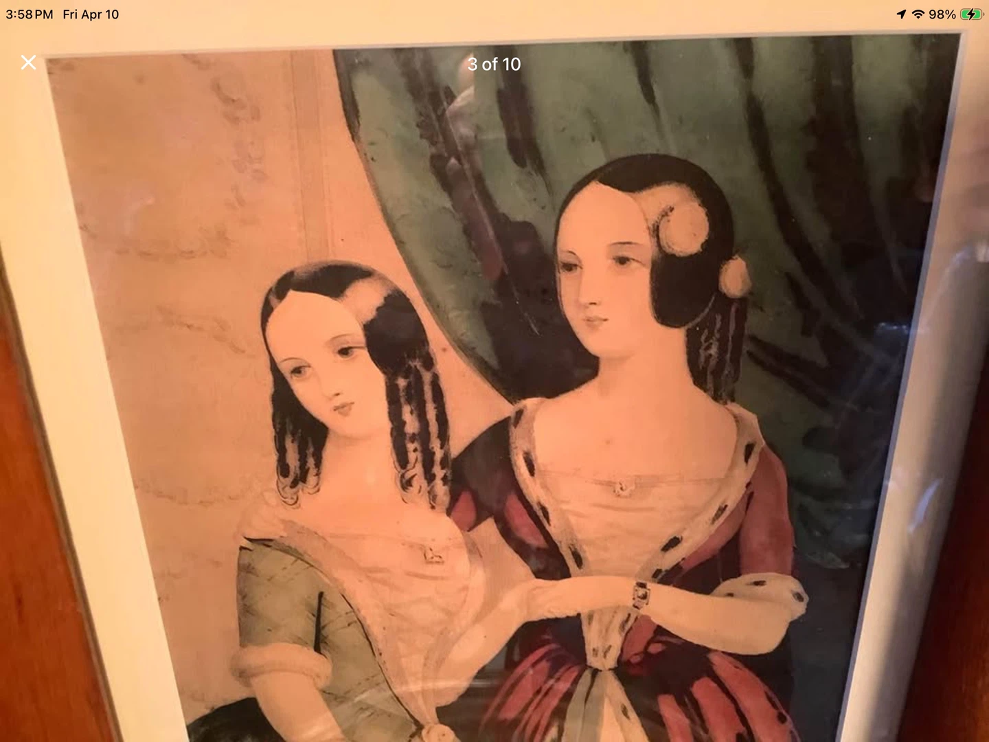Currier & Ives Lithograph Titled “The Sisters” 🐞 - photo 5