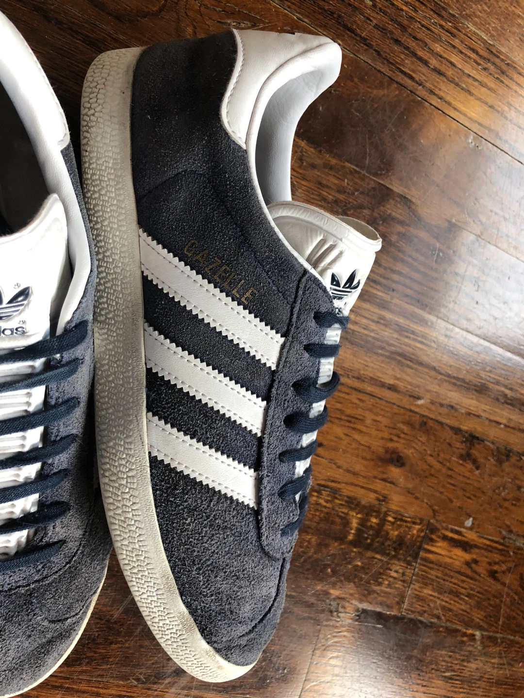 Adidas Gazelle Navy Suede Sneakers - photo 2