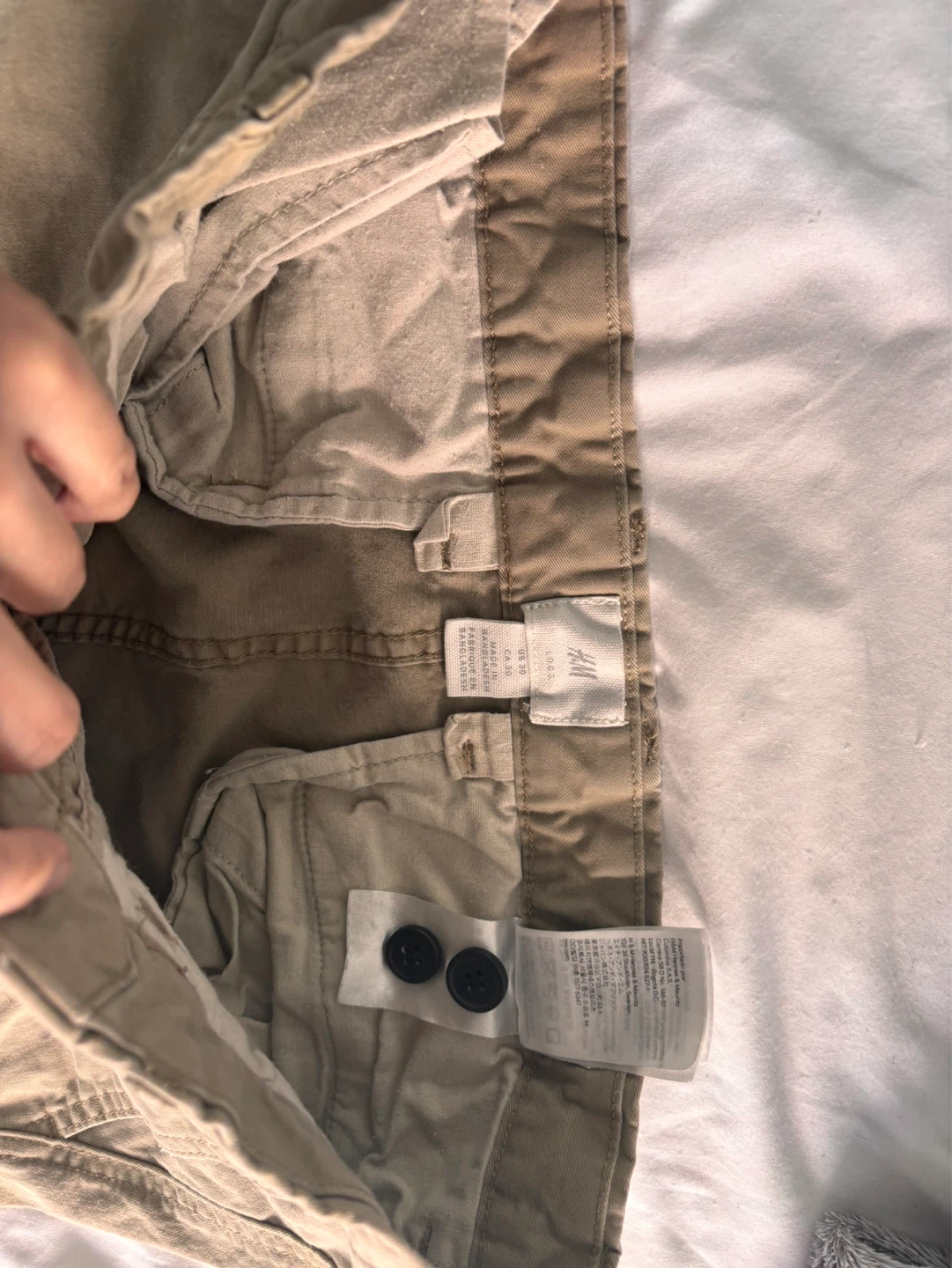H&M Khaki Chinos - Size 30 - photo 3