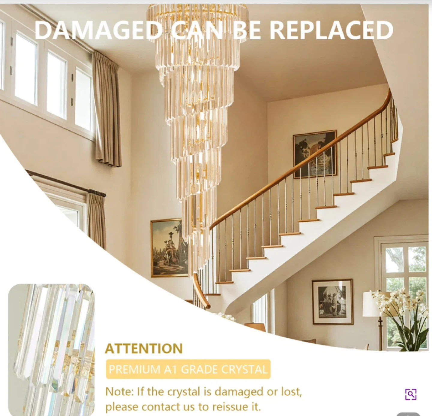 Brand New Spiral Tiered Chandelier - photo 4