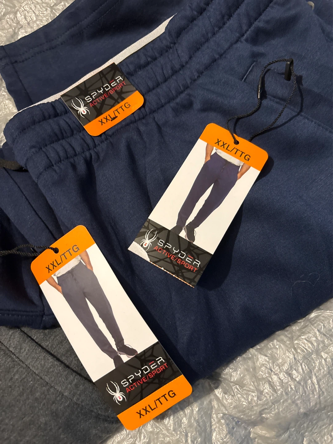 2pc Spyder Active Sport Joggers - Navy & Grey - XX-Large - photo 2