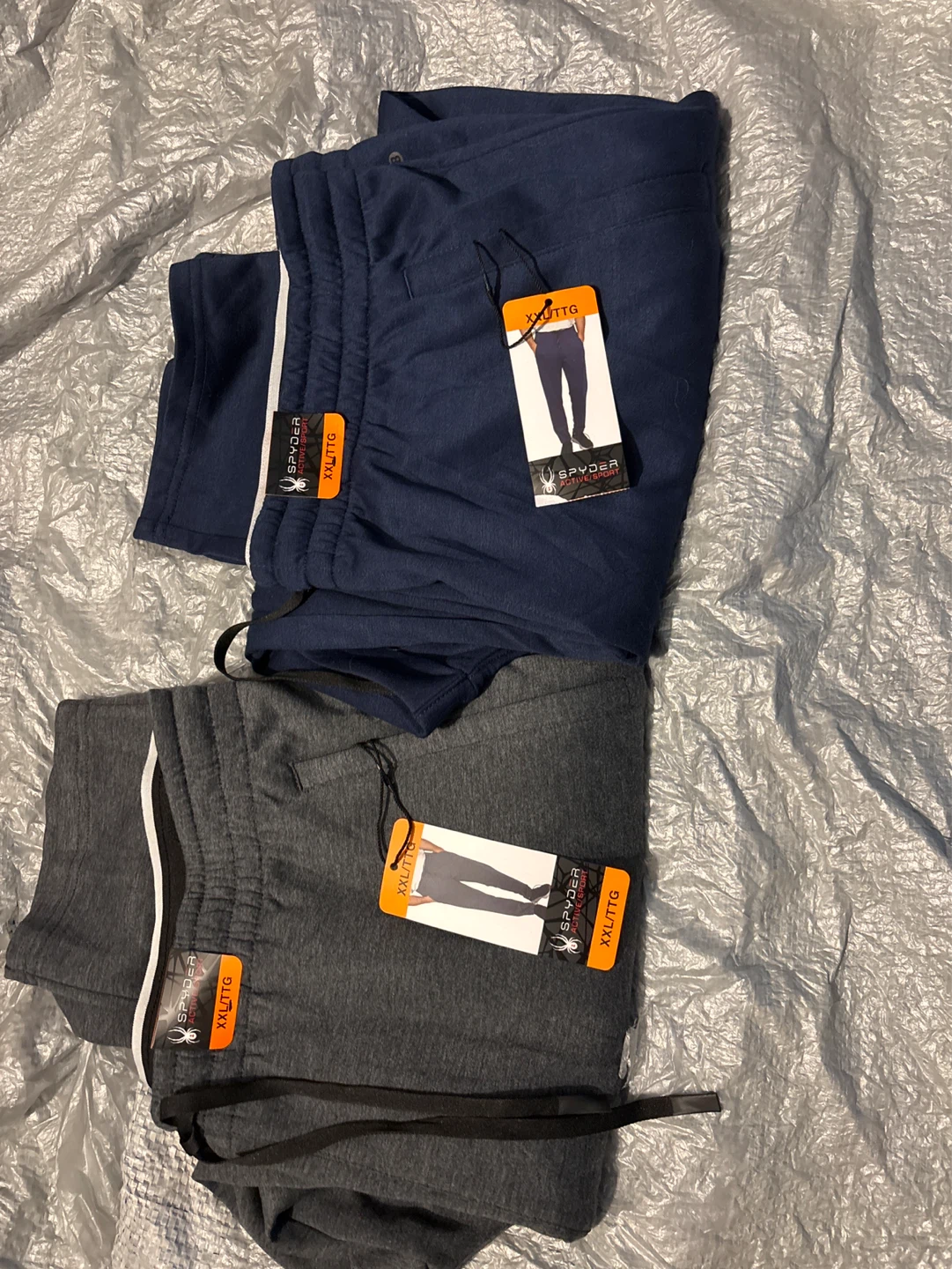 2pc Spyder Active Sport Joggers - Navy & Grey - XX-Large