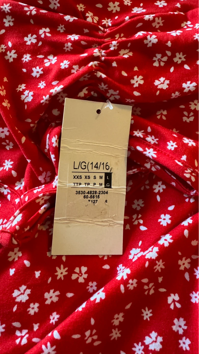 urban kids Red Floral Mini Dress size 14-16 - photo 3