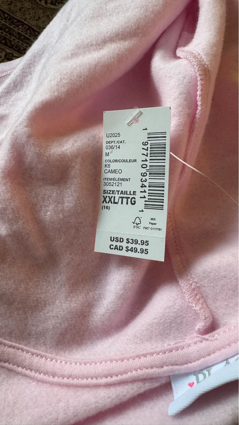 The Children's Place Pink  size 16 Peace & Love Zip-Up Hoodie - photo 3