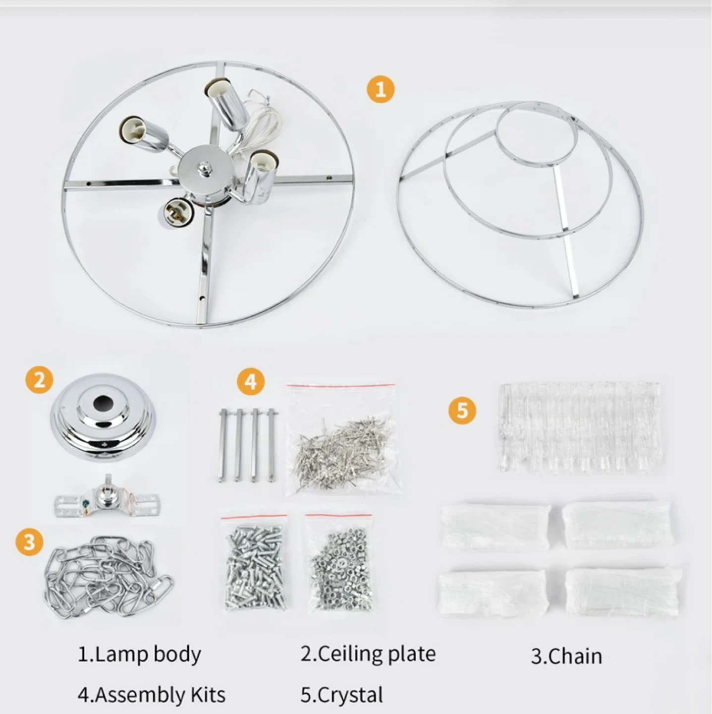 Brand New Crystal Chandelier Pendant Light Fixture - photo 5