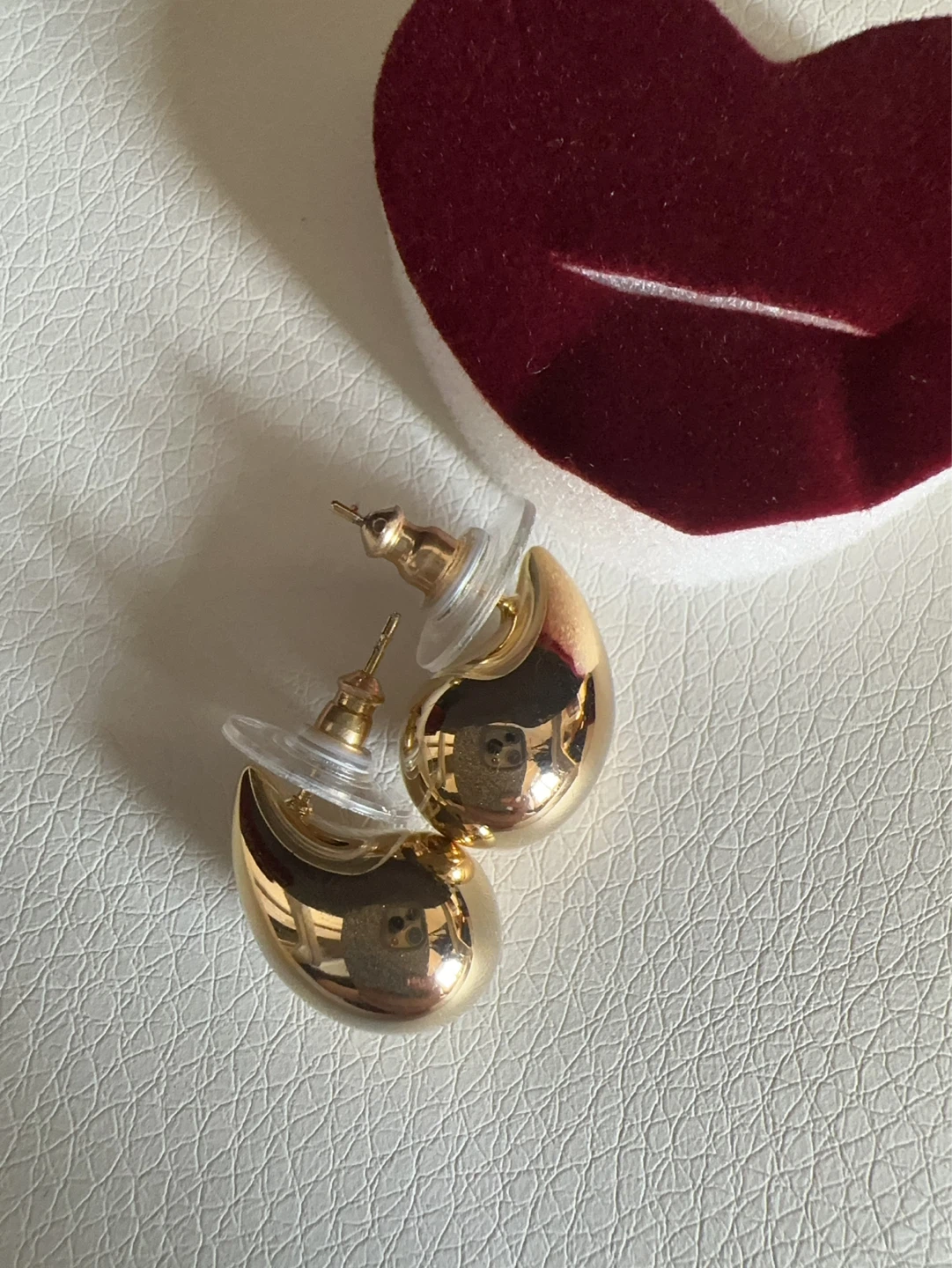 Gold plated 925 Sterling silver Teardrop Stud Earrings - photo 4
