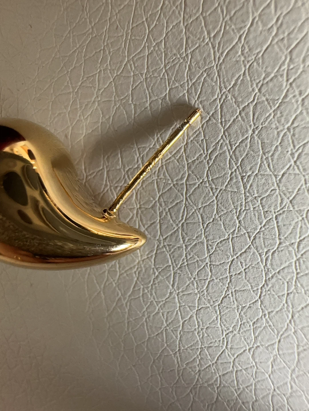 Gold plated 925 Sterling silver Teardrop Stud Earrings - photo 3