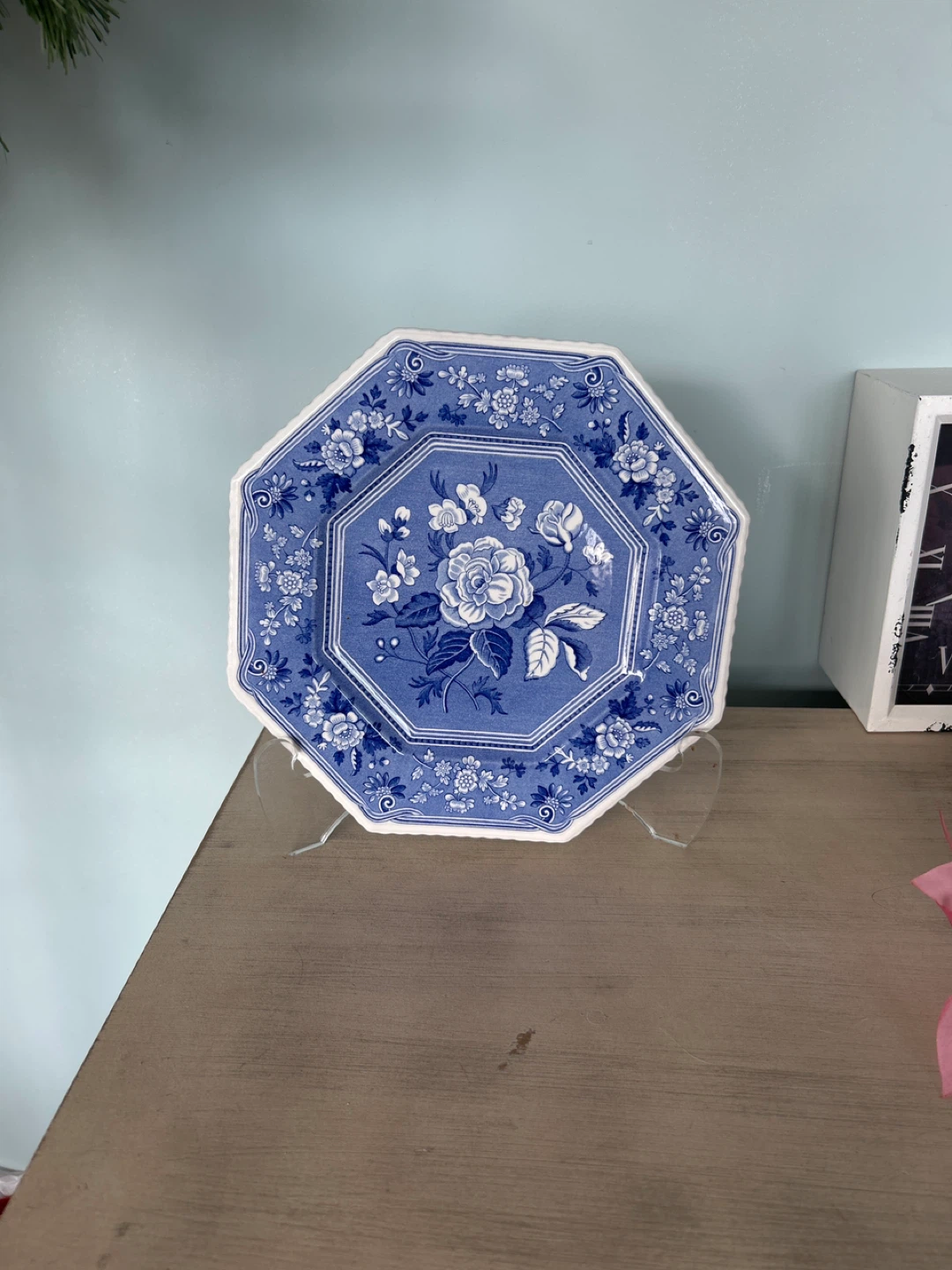 Spode Blue Room Botanical Sutherland Collection Plate