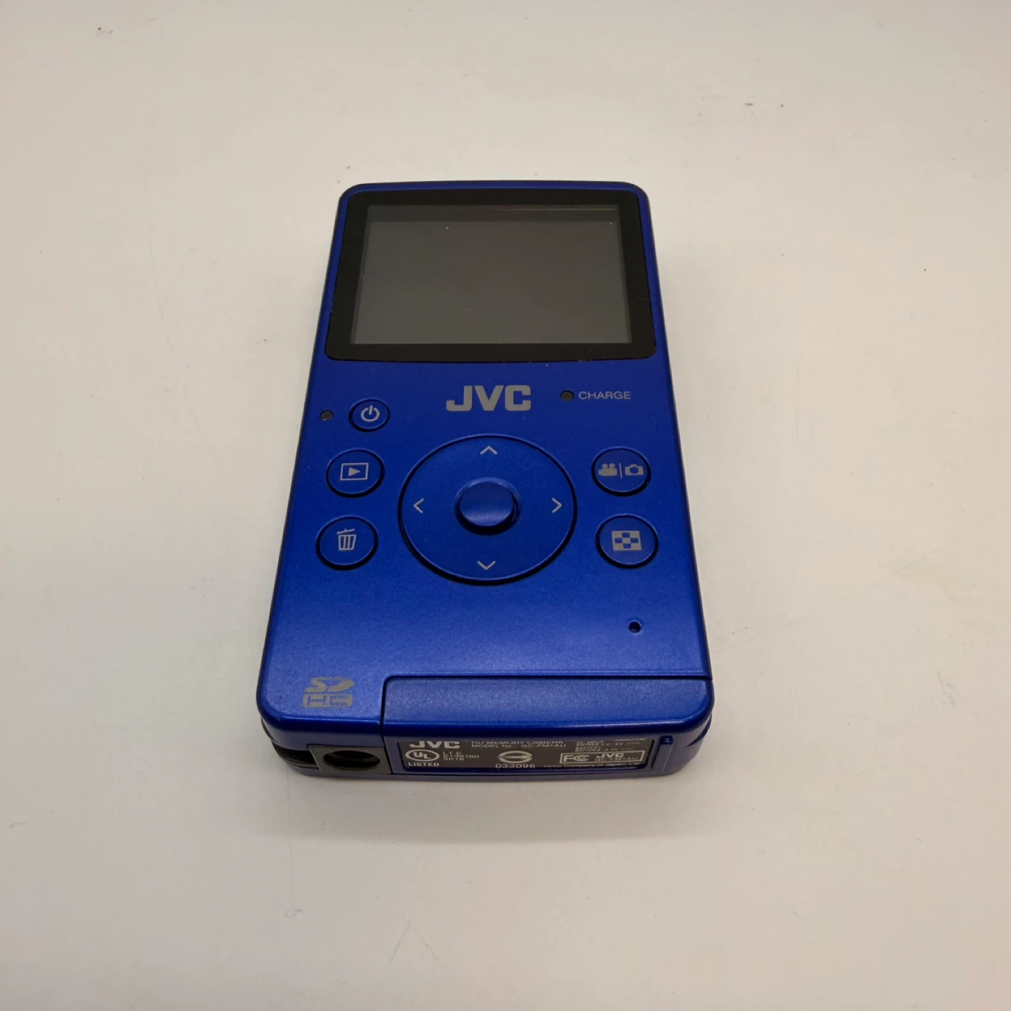 JVC GC-FM1 HD Memory Camera Blue Complete In Box Like New - photo 2