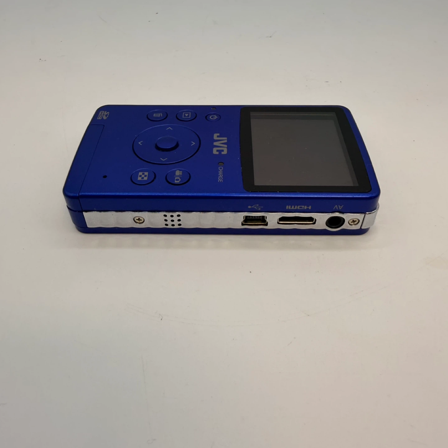 JVC GC-FM1 HD Memory Camera Blue Complete In Box Like New - photo 5
