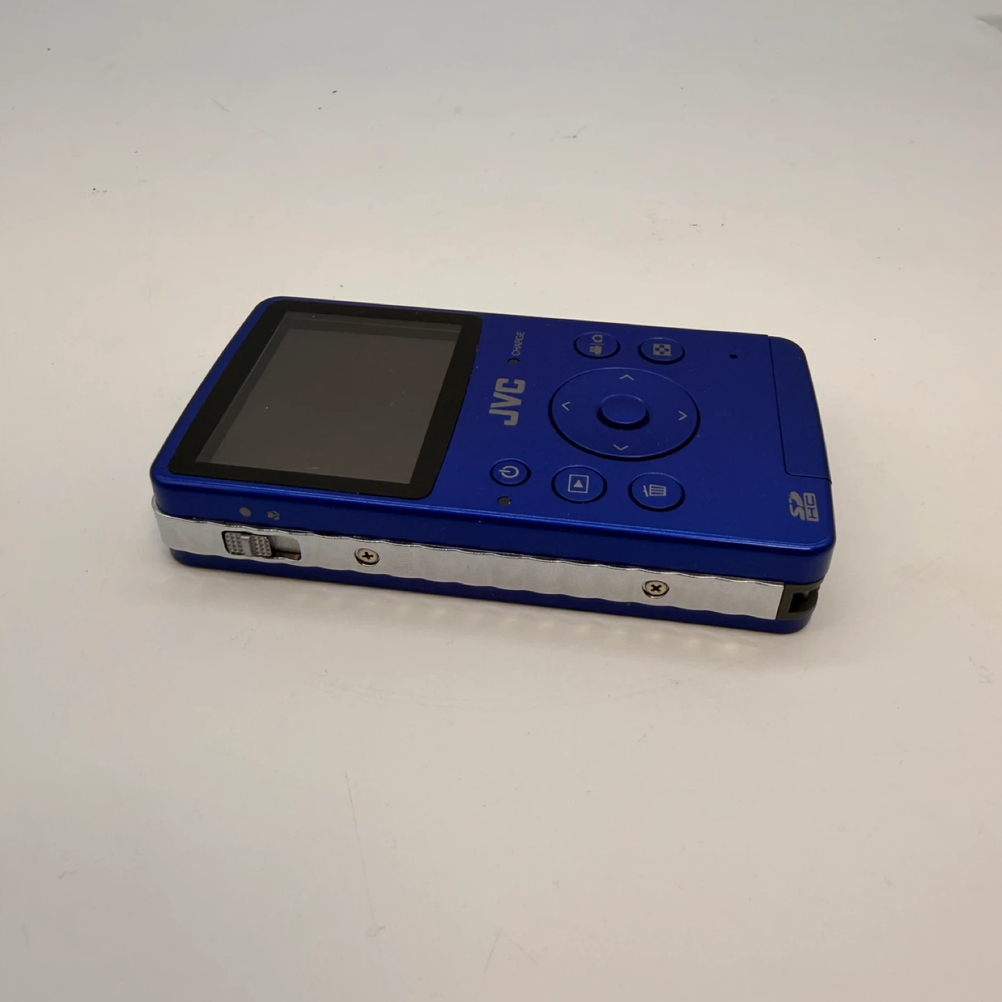 JVC GC-FM1 HD Memory Camera Blue Complete In Box Like New - photo 3