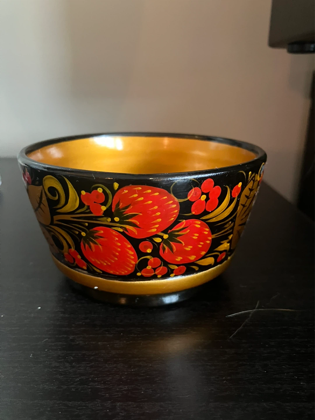 Russian or Ukrainian Hand-Painted Bowl