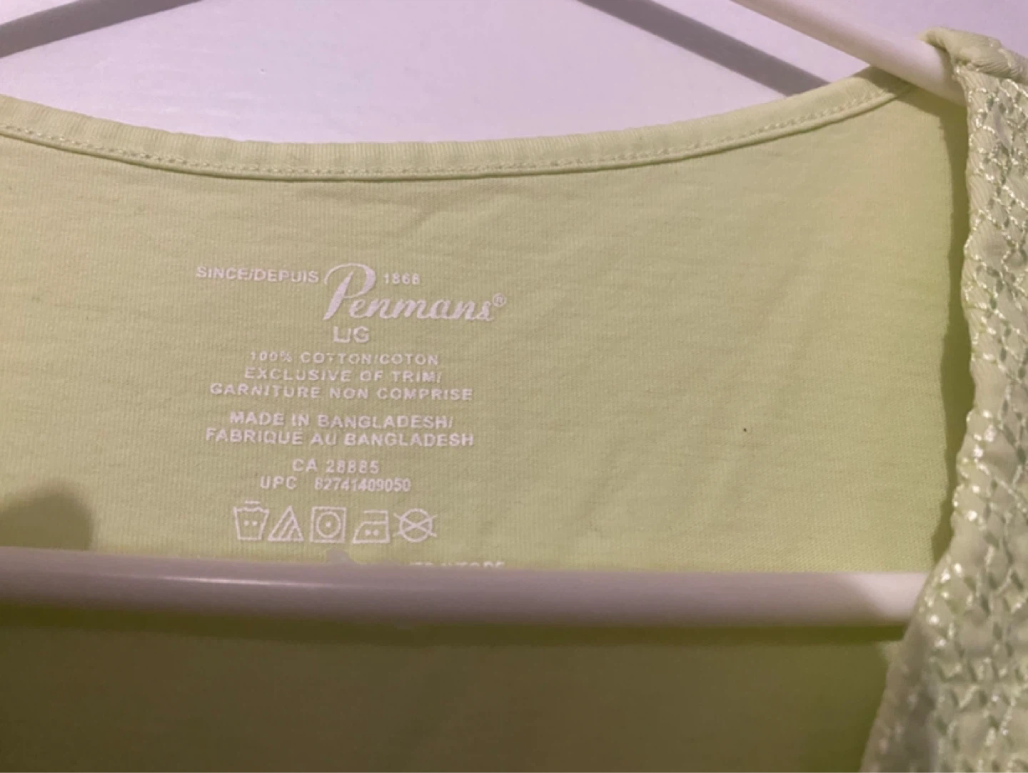 Penmans Women's V-Neck T-Shirt - Large - Light Green - photo 2