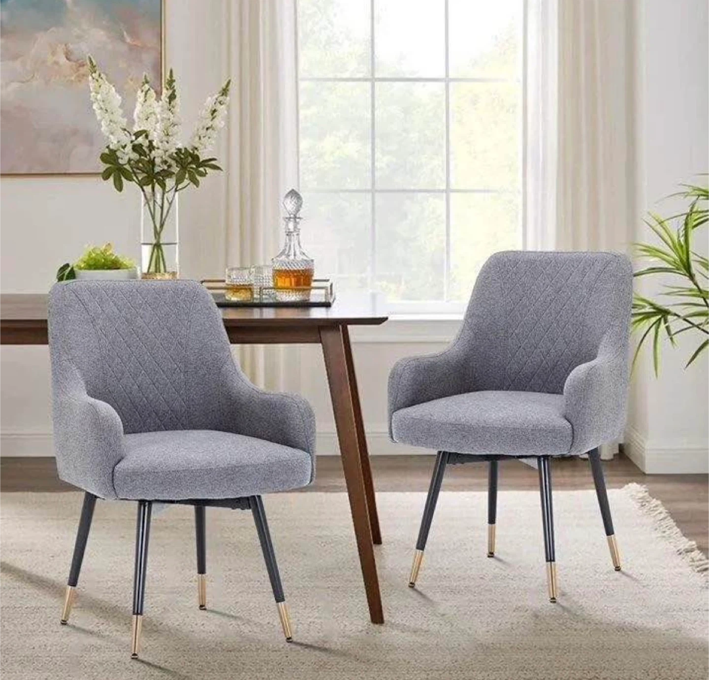 Fabric armchair