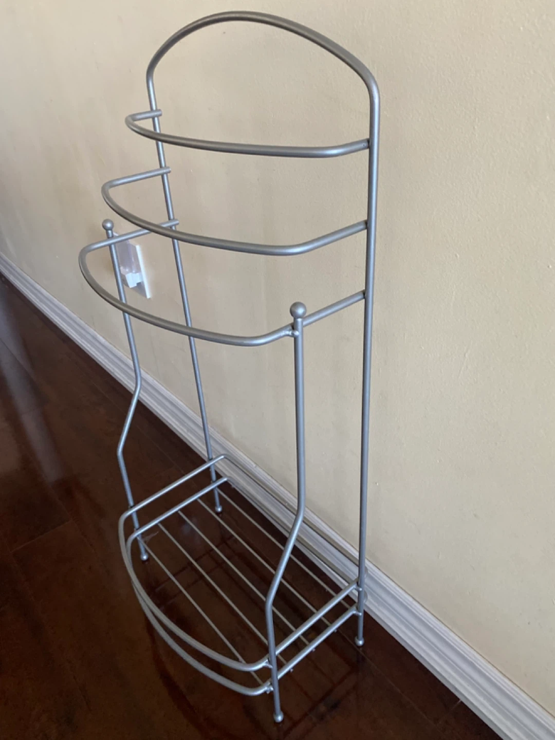 Silver Metal Towel Rack - photo 2