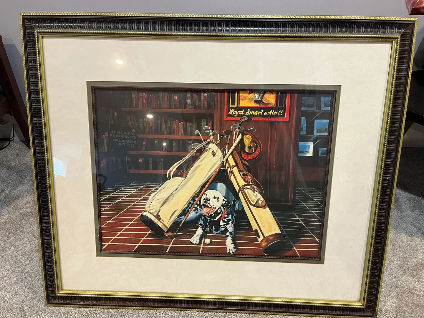 Jason Denaro 'The Lost Ball' Golf Print 36.5” x 31.5”.