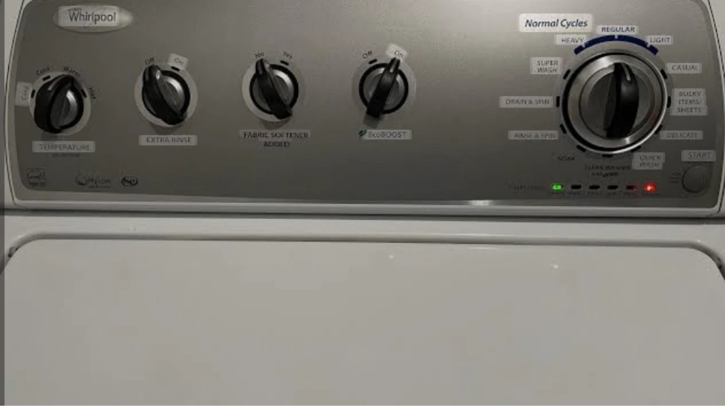 WTW4950X Whirlpool White Top Load Washing Machine - photo 2