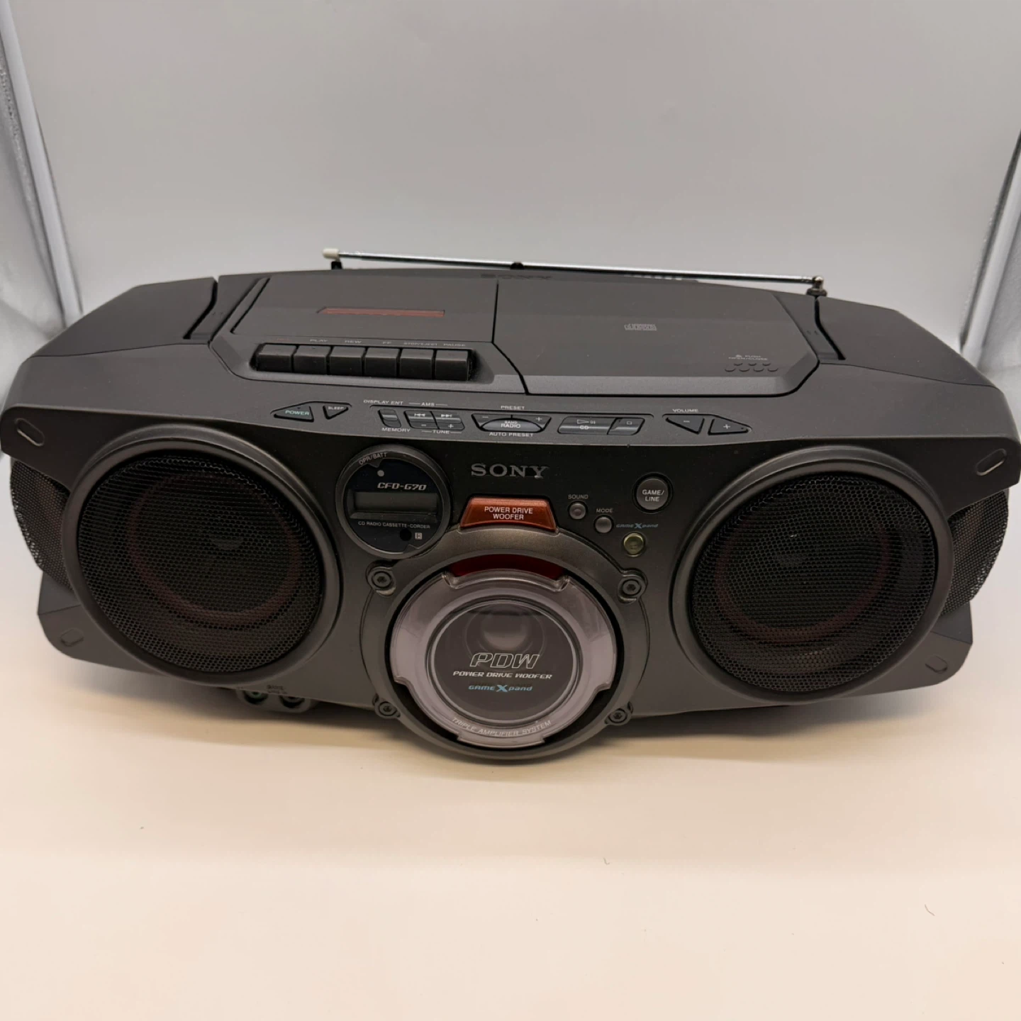 Sony CFD-G70 Boombox CD Cassette AM/FM Radio