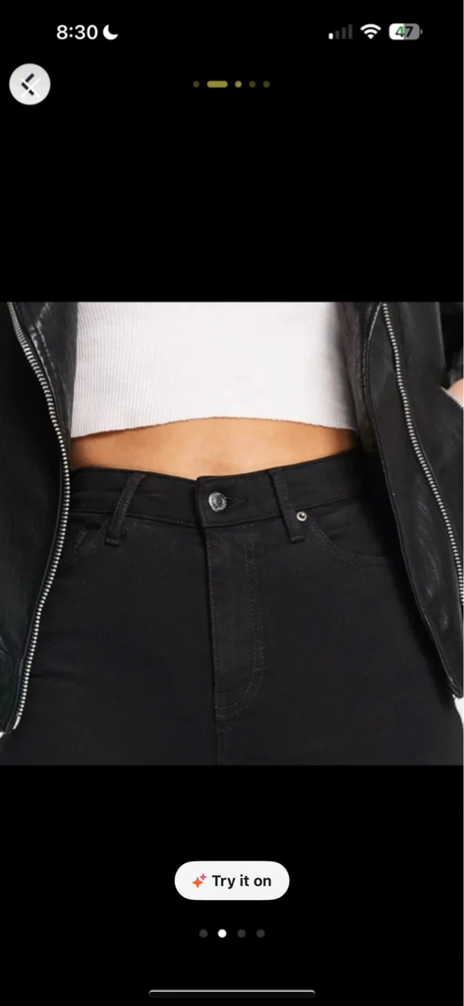 Topshop MOTO Black Skinny Jeans W25 L30 - photo 2