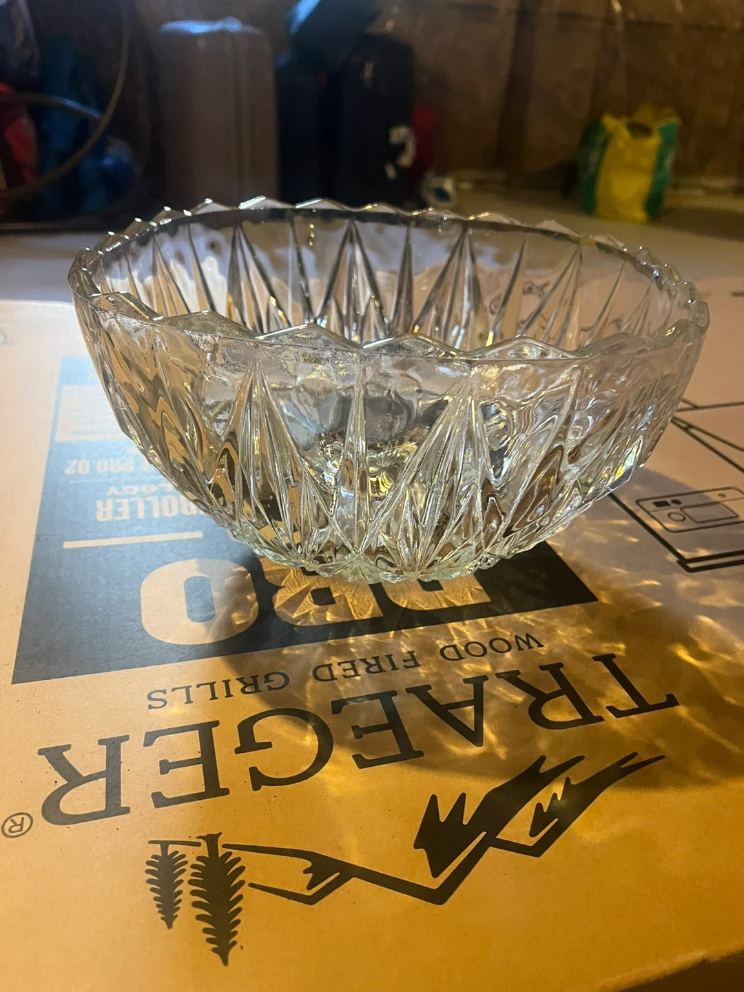 Clear Glass Serving Bowl