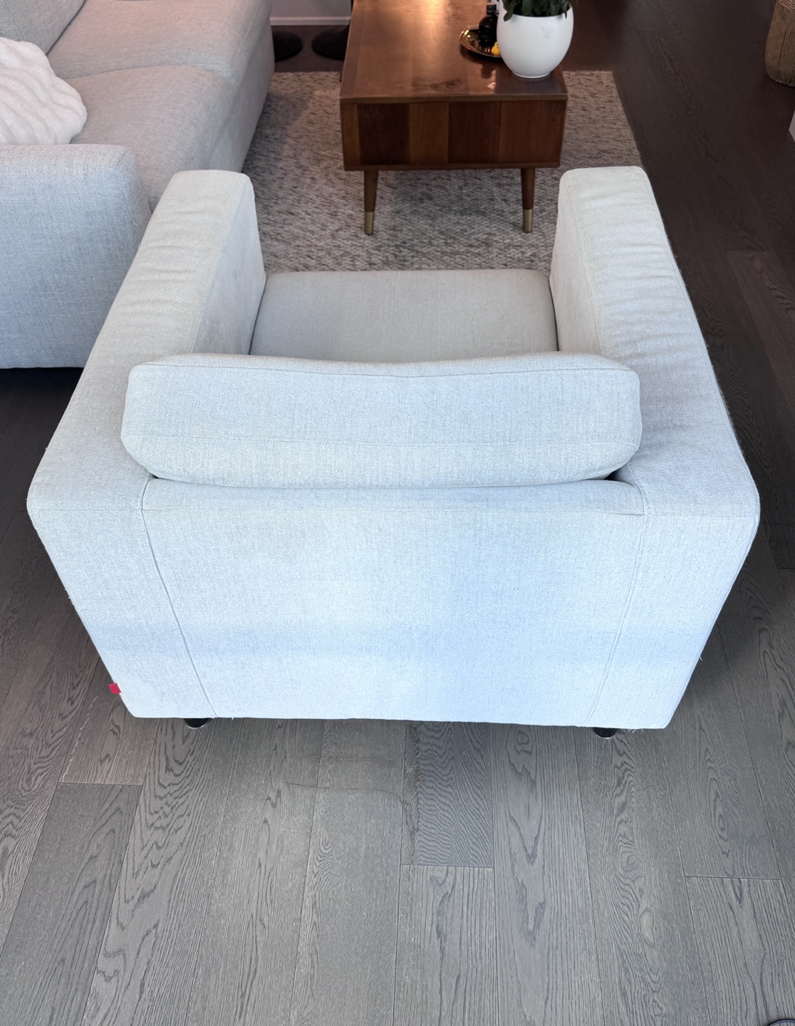 Cream Fabric Armchair (EQ3) - photo 4