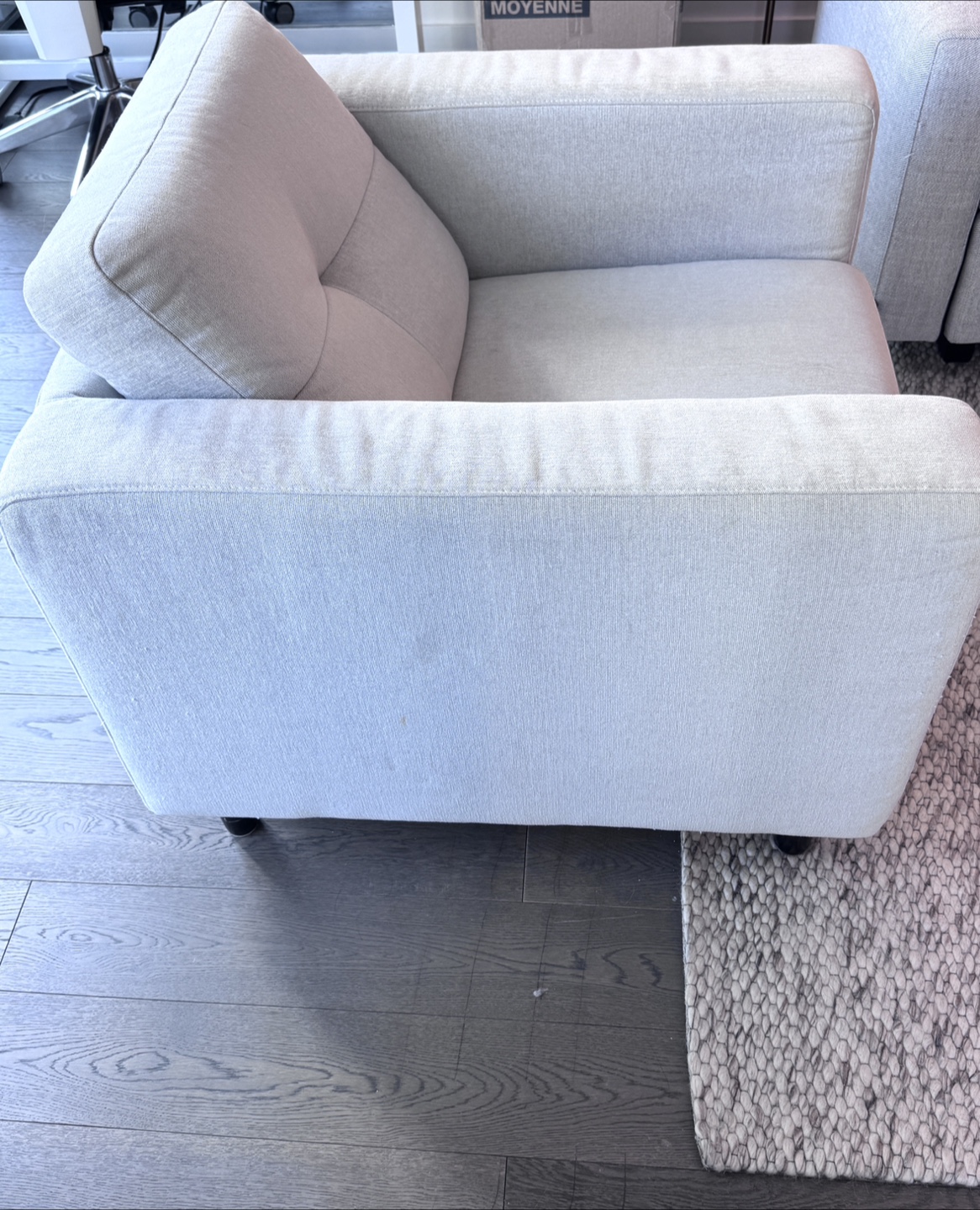Cream Fabric Armchair (EQ3) - photo 3