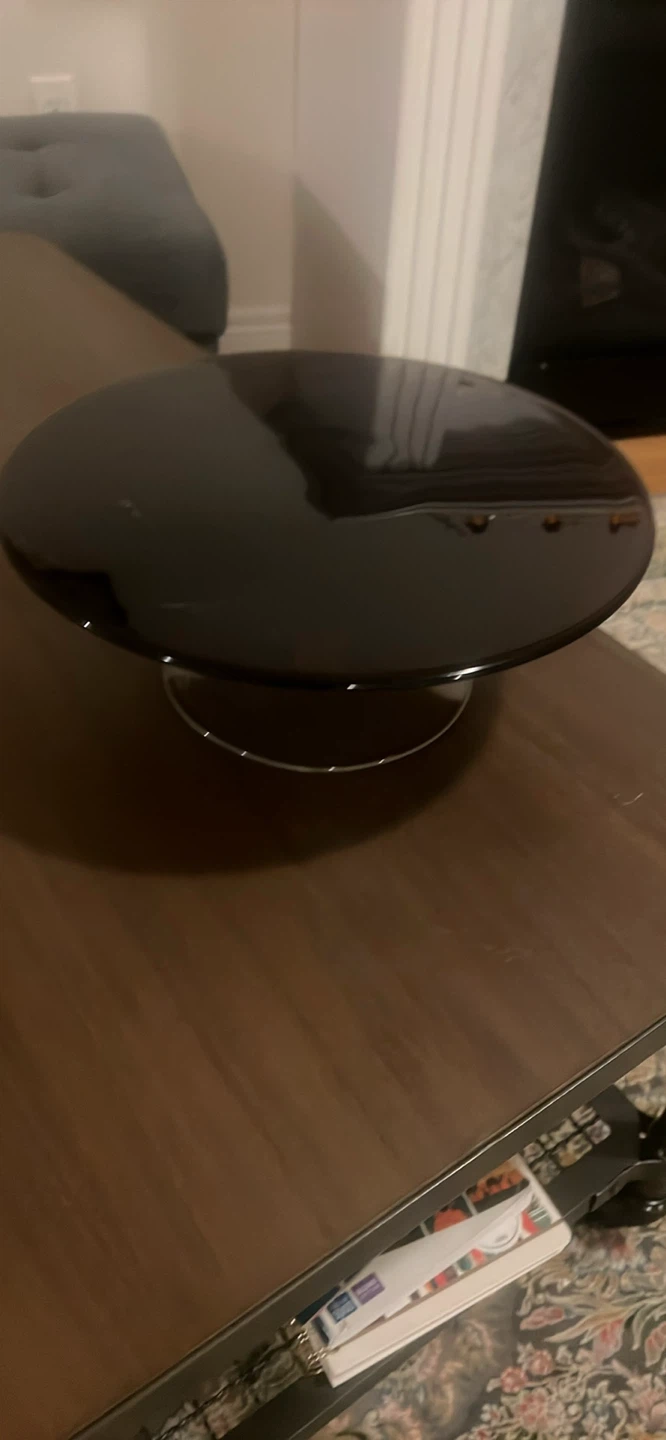 Black Cake Stand with Silver Base - photo 2